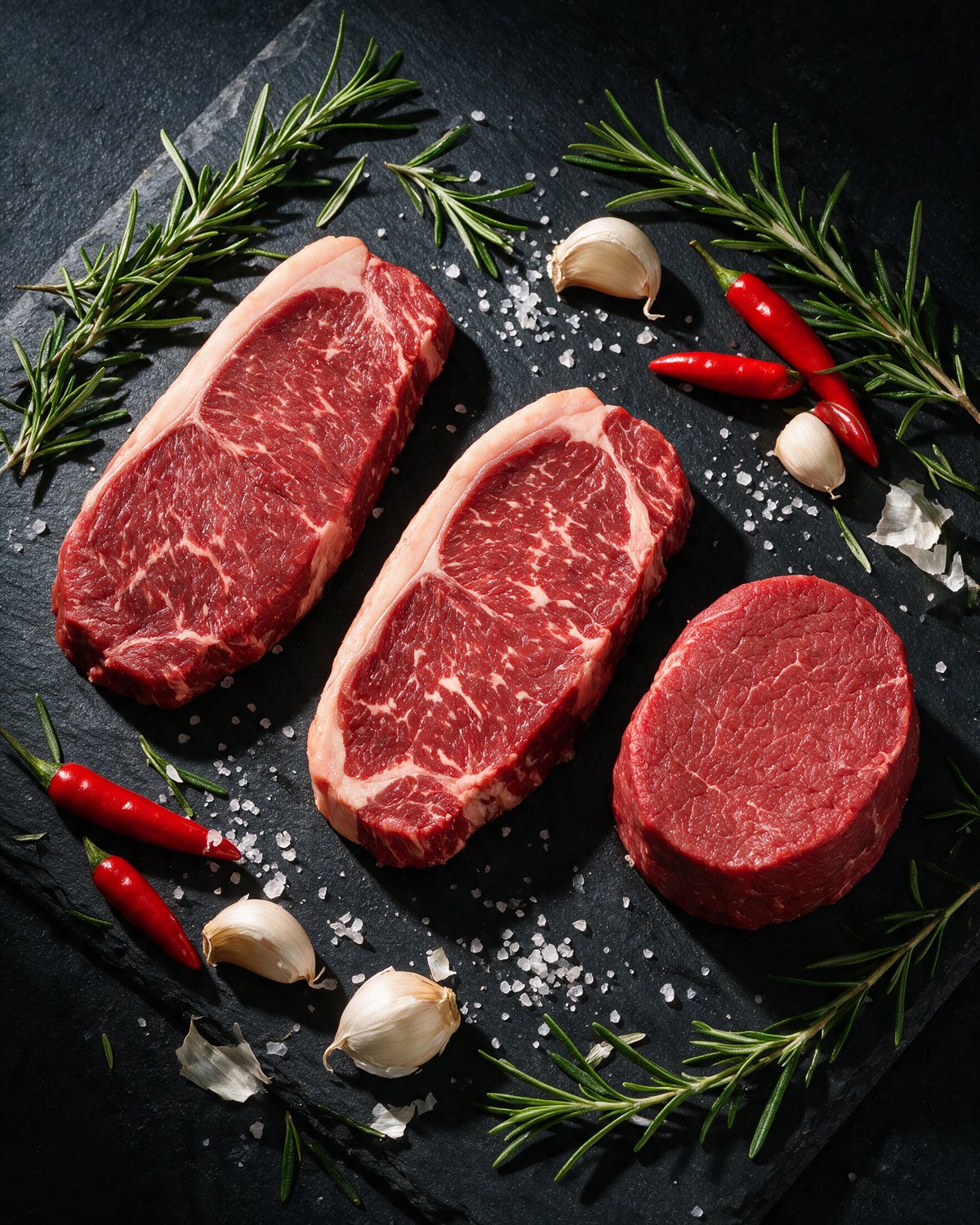 Beste Zuschnitte — Hüfte, Rumpsteak und Filet